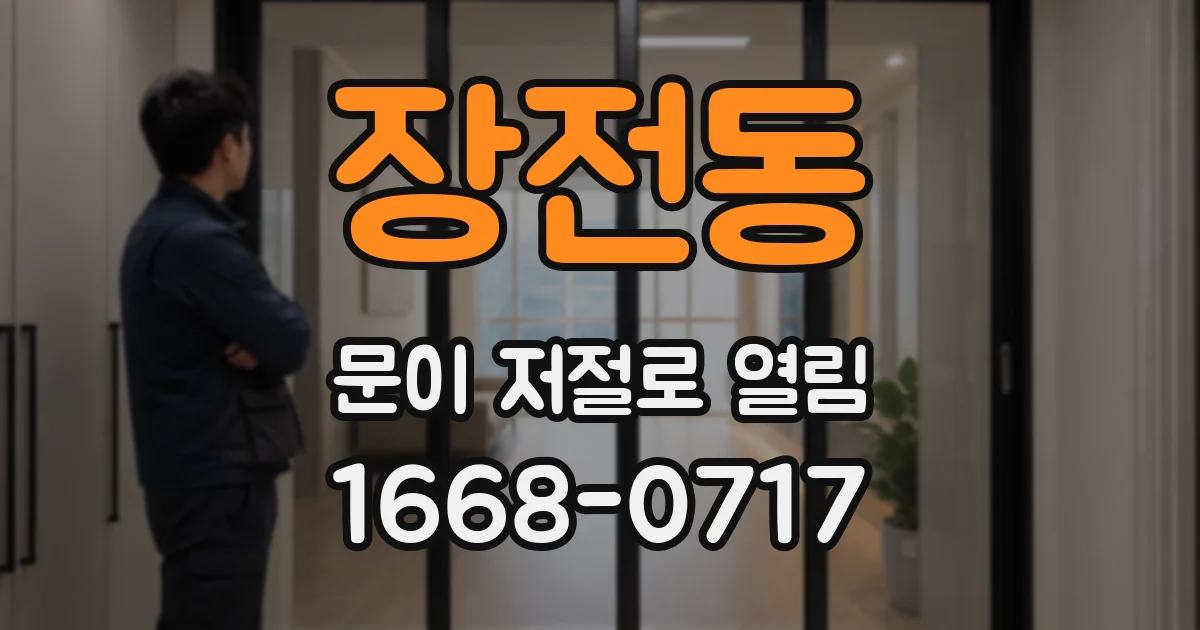 장전동 문이 저절로 열림