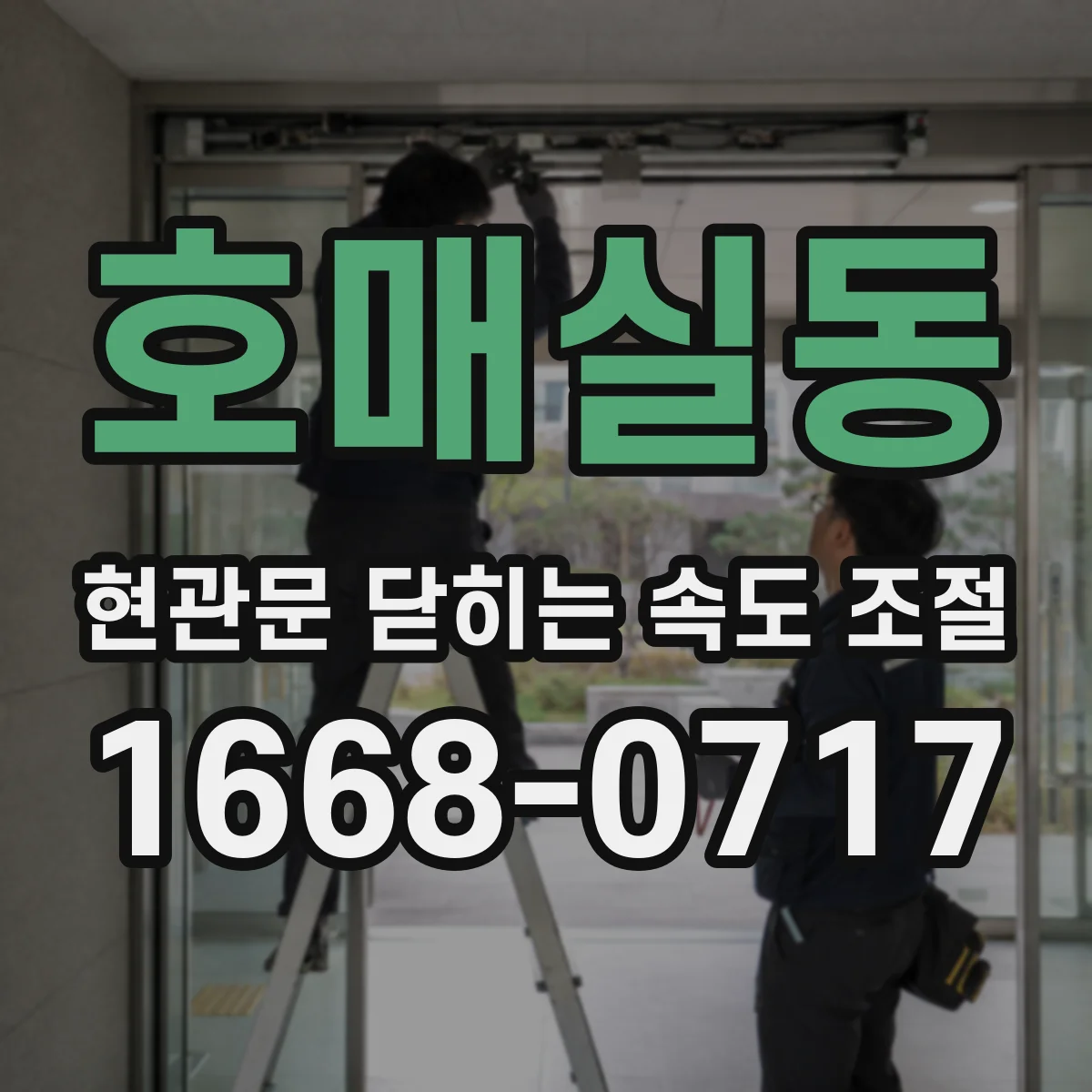 호매실동 현관문 닫히는 속도 조절