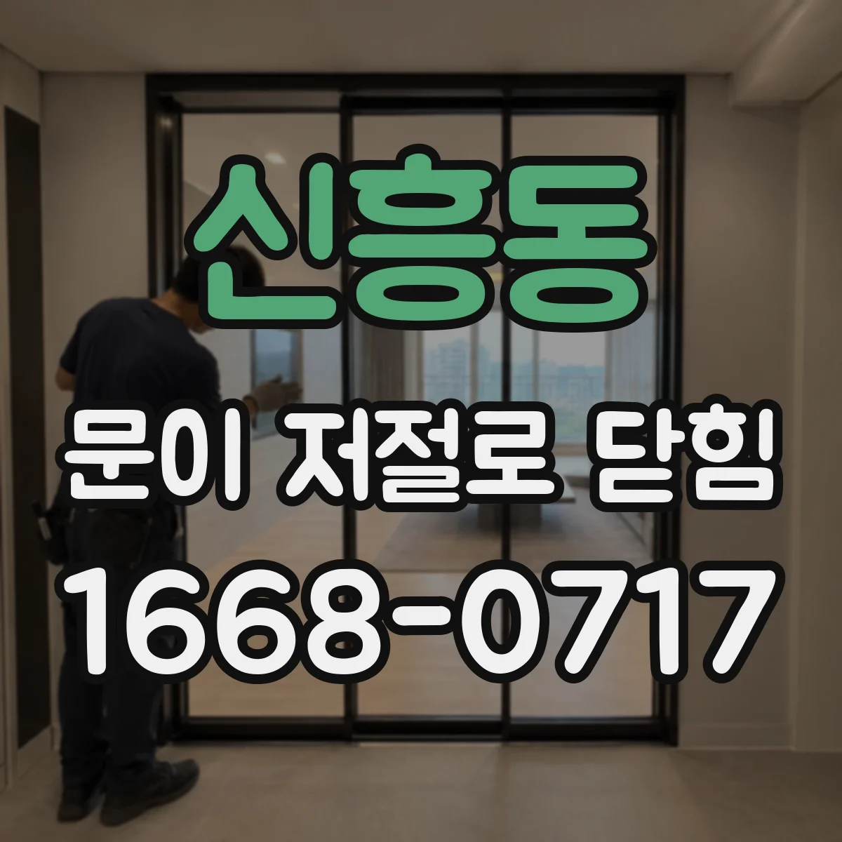 신흥동 문이 저절로 닫힘