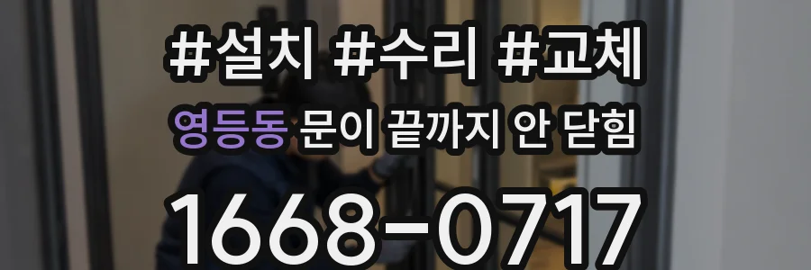 영등동 문이 끝까지 안 닫힘