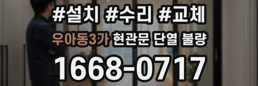 우아동3가 현관문 단열 불량