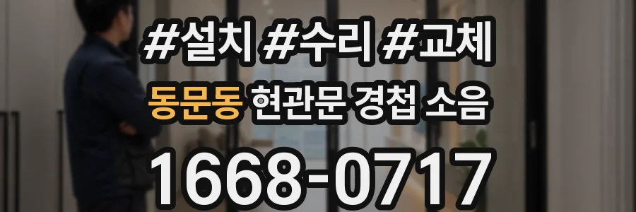동문동 현관문 경첩 소음