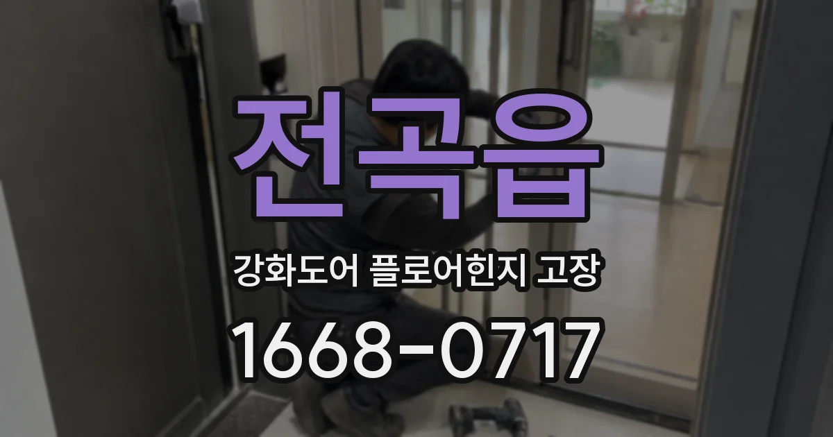 전곡읍 강화도어 플로어힌지 고장