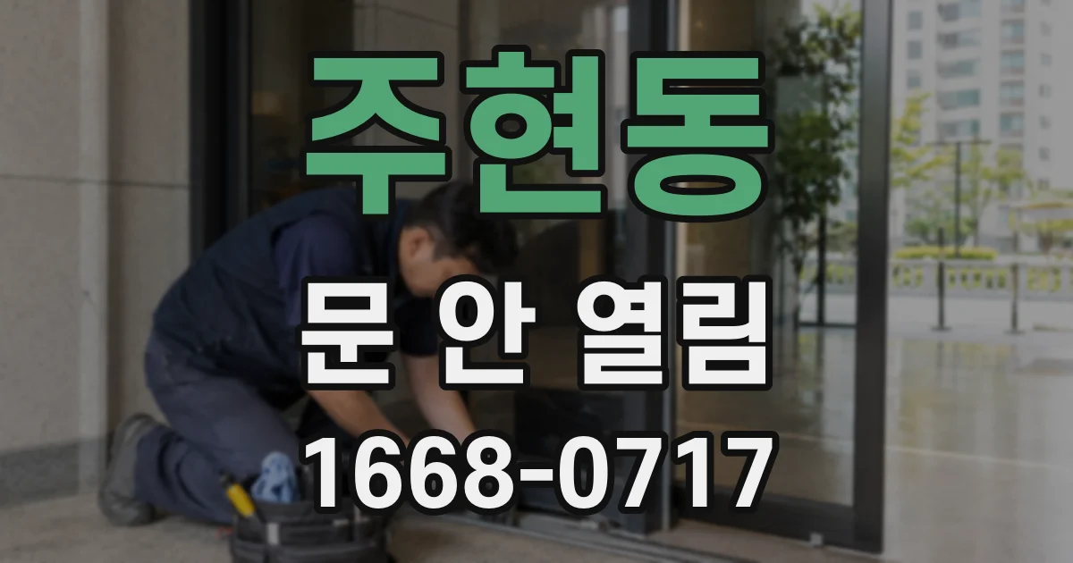 주현동 문 안 열림