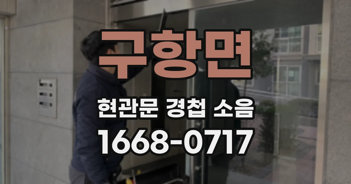 구항면 현관문 경첩 소음