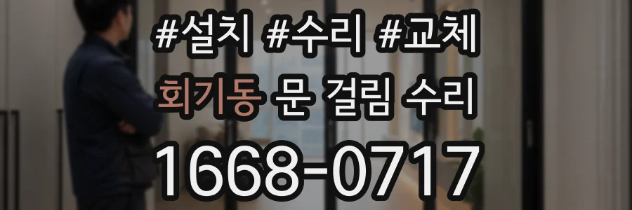 회기동 문 걸림 수리