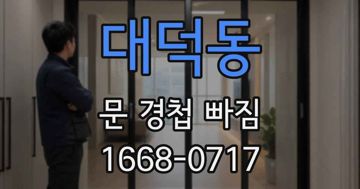 대덕동 문 경첩 빠짐