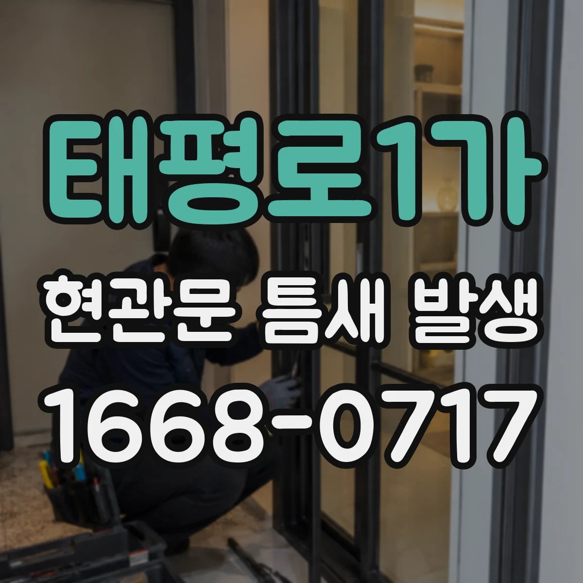 태평로1가 현관문 틈새 발생