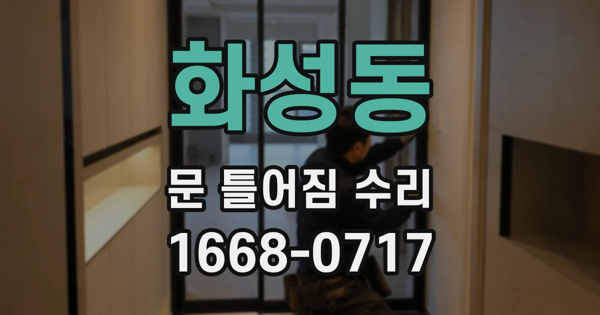 화성동 문 틀어짐 수리