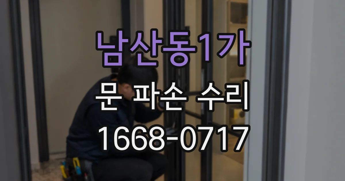 남산동1가 문 파손 수리