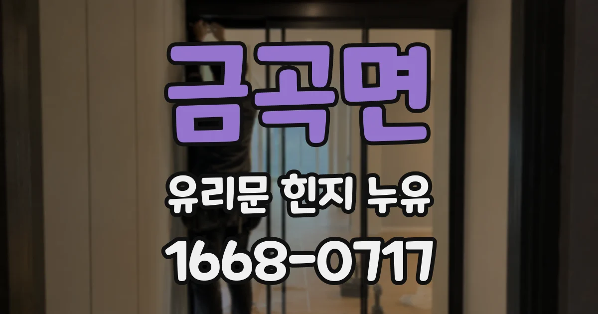 금곡면 유리문 힌지 누유