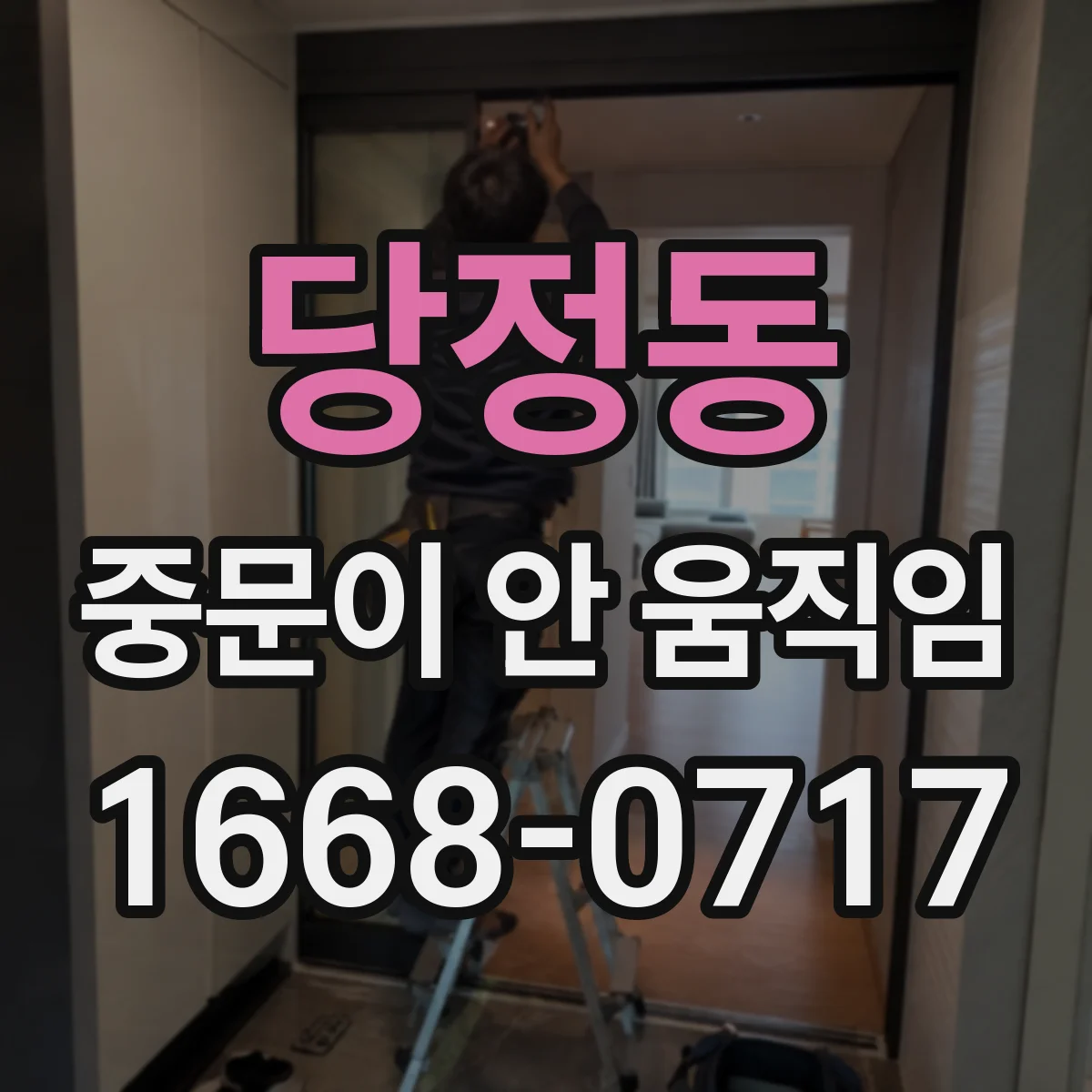 당정동 중문이 안 움직임