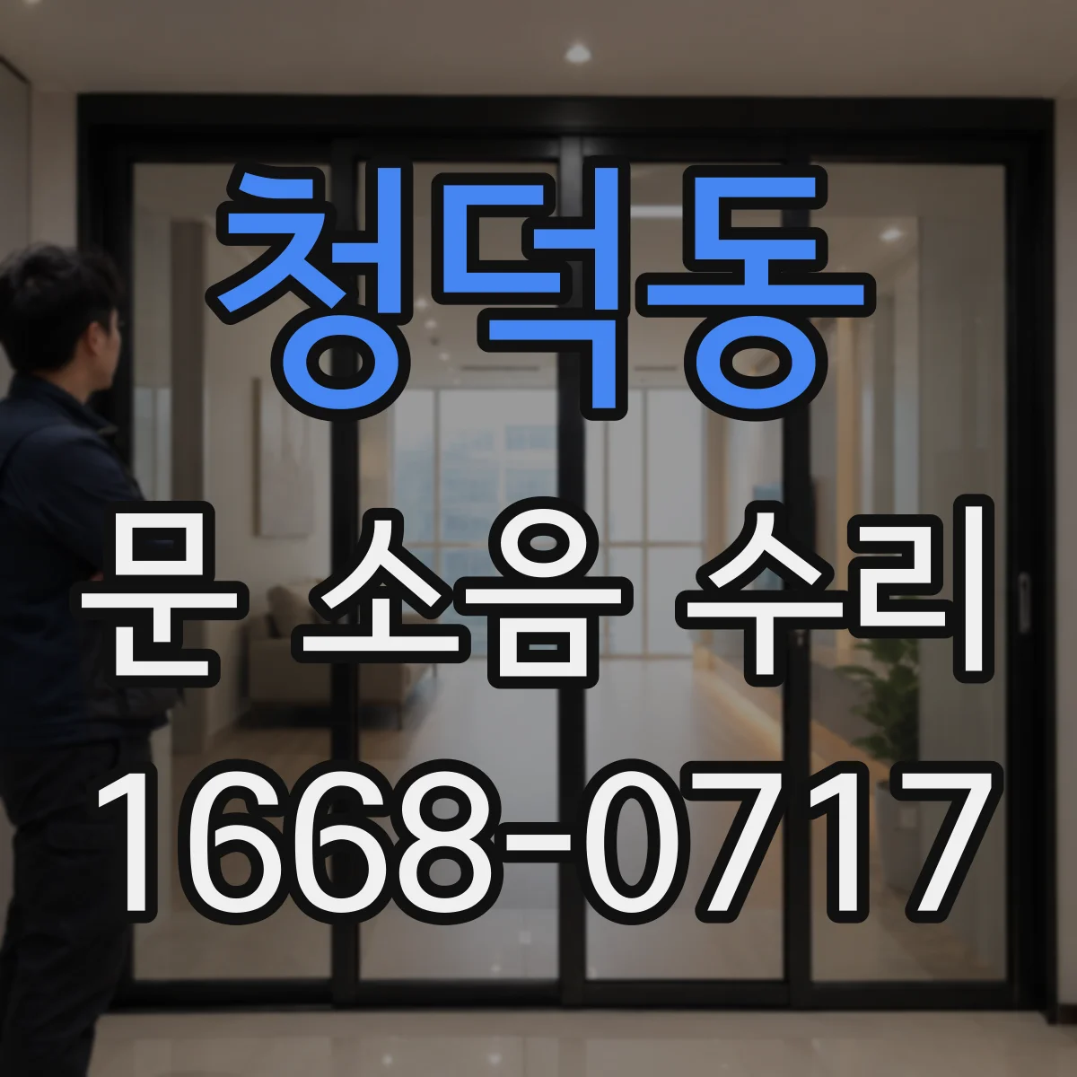 청덕동 문 소음 수리