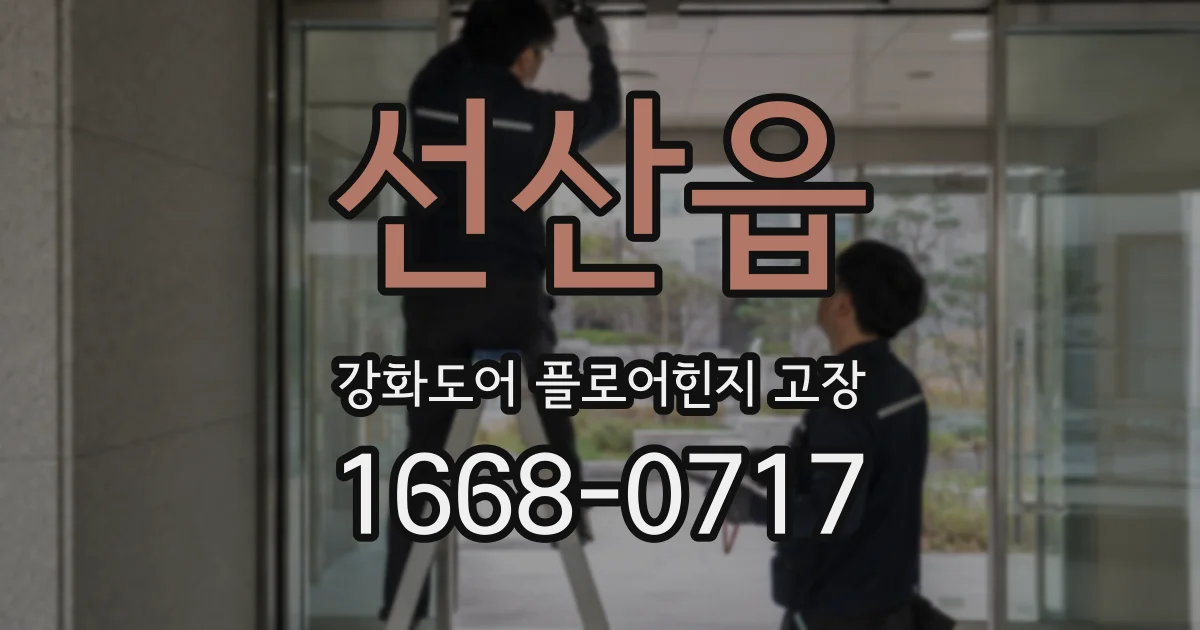 선산읍 강화도어 플로어힌지 고장