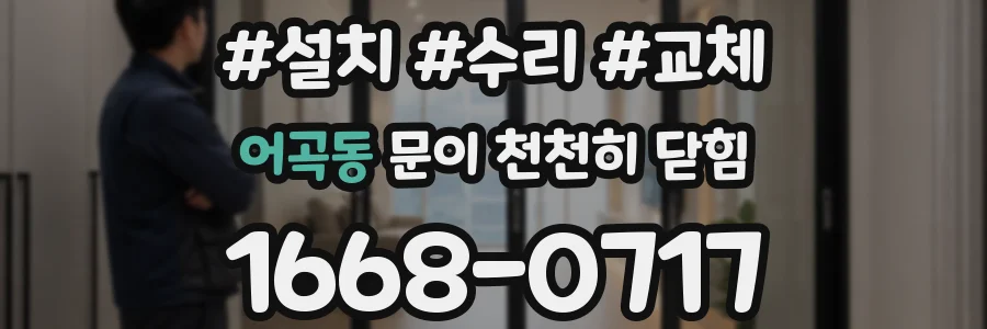 어곡동 문이 천천히 닫힘