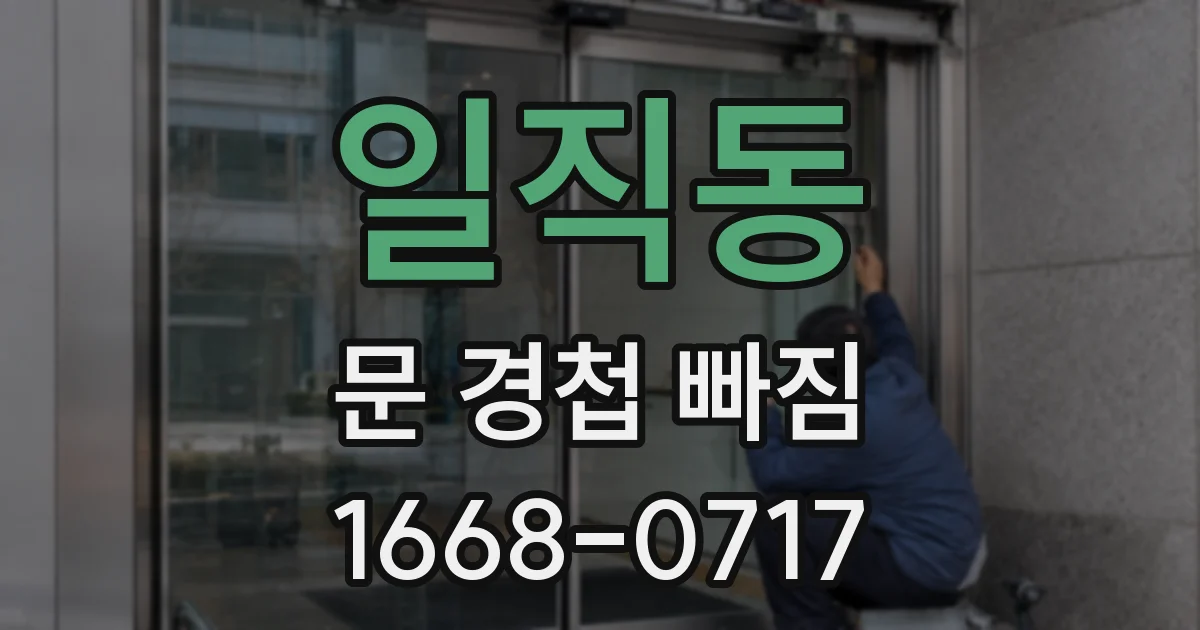 일직동 문 경첩 빠짐
