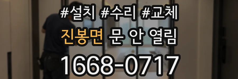 진봉면 문 안 열림