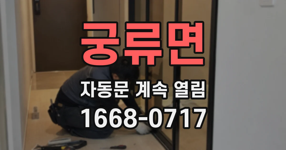 궁류면 자동문 계속 열림