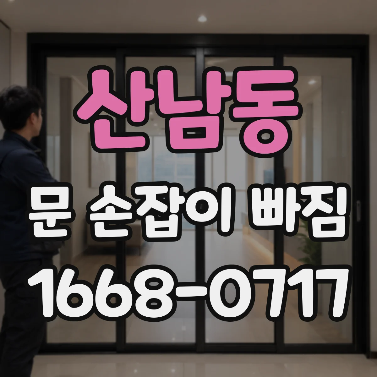 산남동 문 손잡이 빠짐