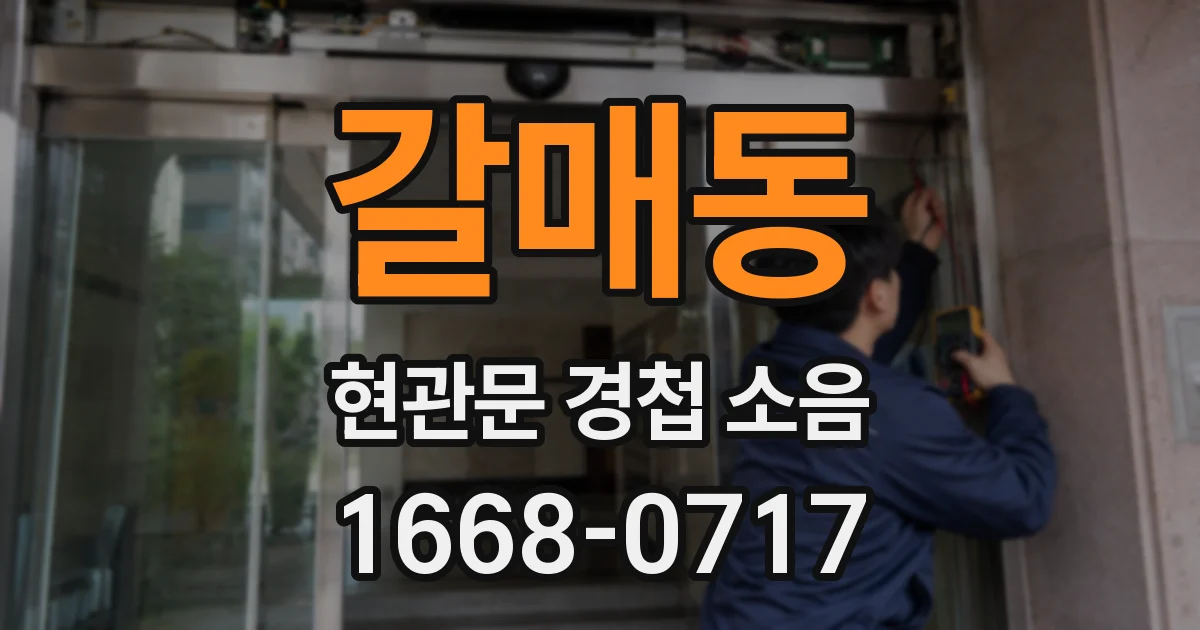 갈매동 현관문 경첩 소음