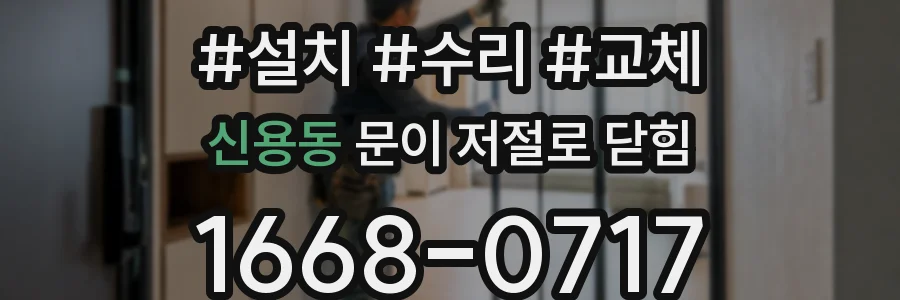 신용동 문이 저절로 닫힘