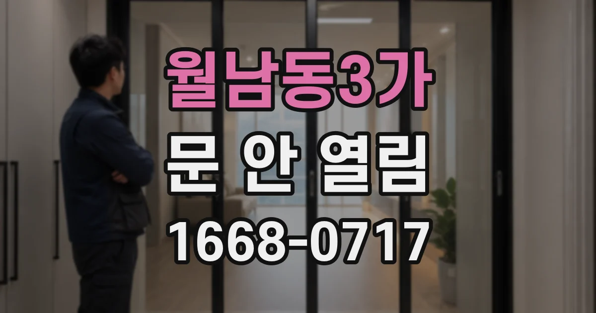 월남동3가 문 안 열림