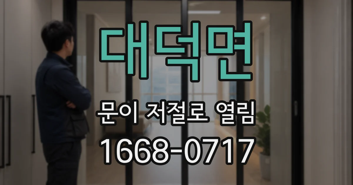 대덕면 문이 저절로 열림