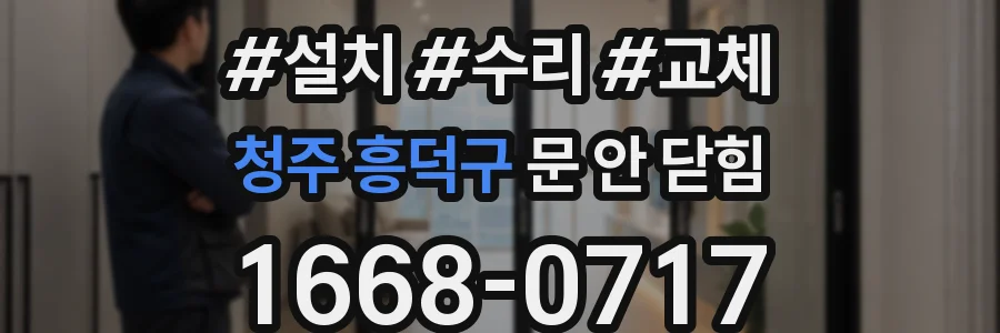 청주 흥덕구 문 안 닫힘