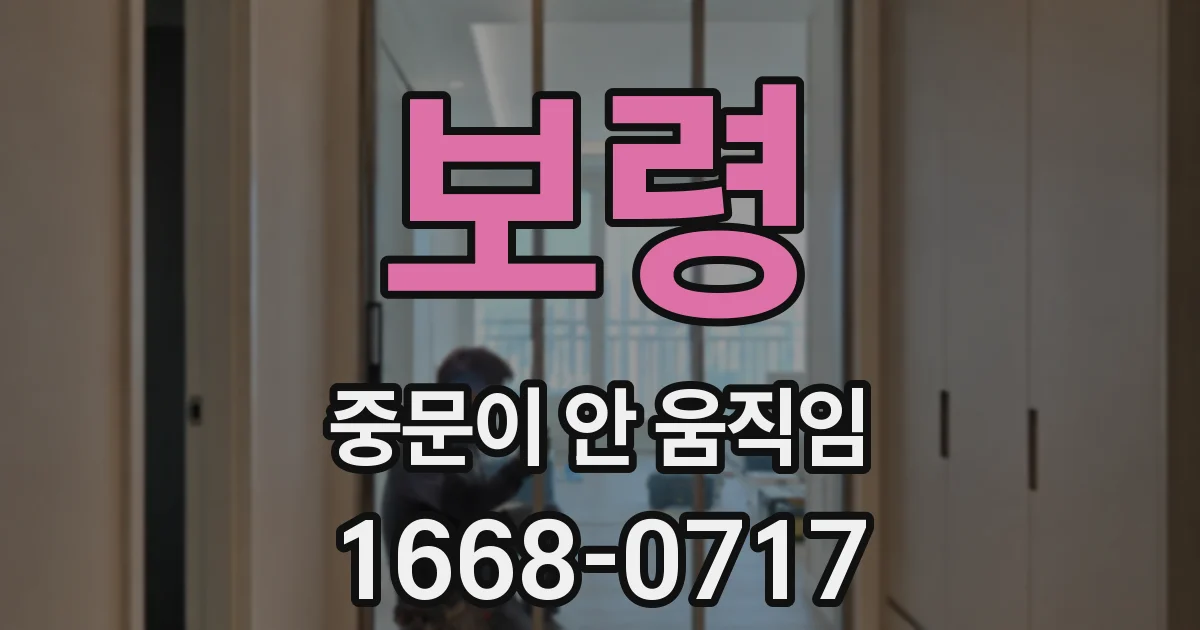 보령 중문이 안 움직임