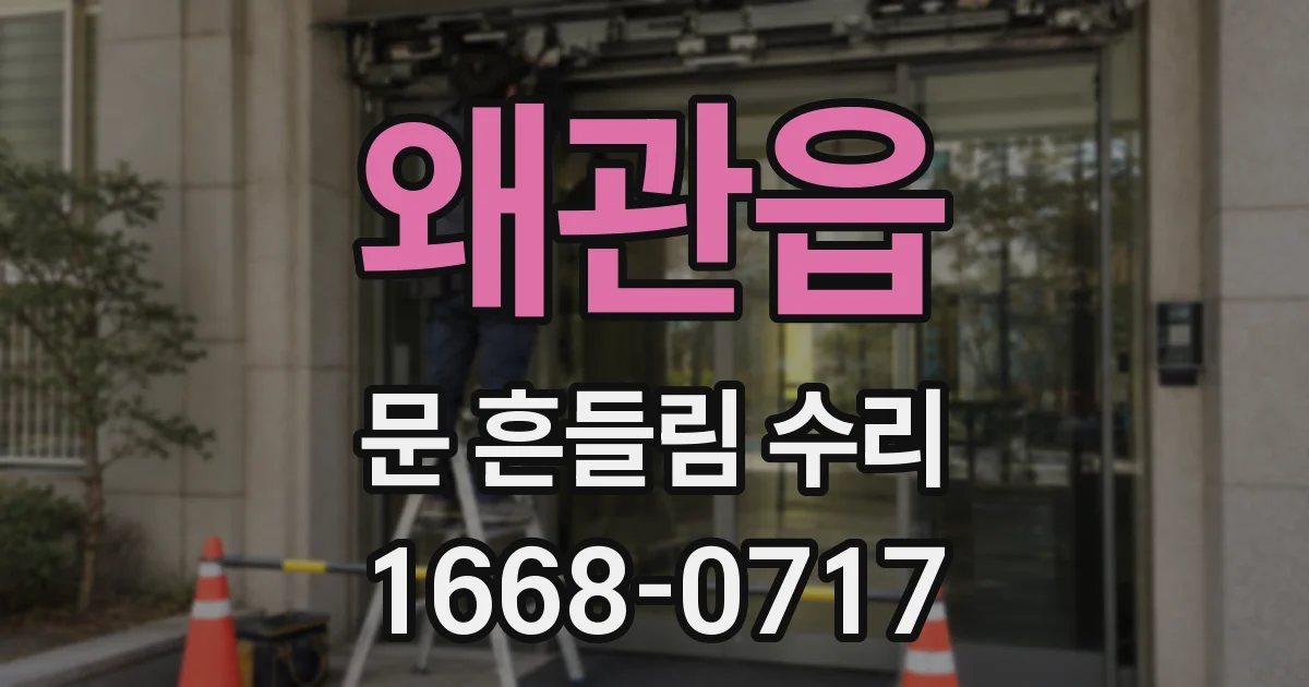 왜관읍 문 흔들림 수리