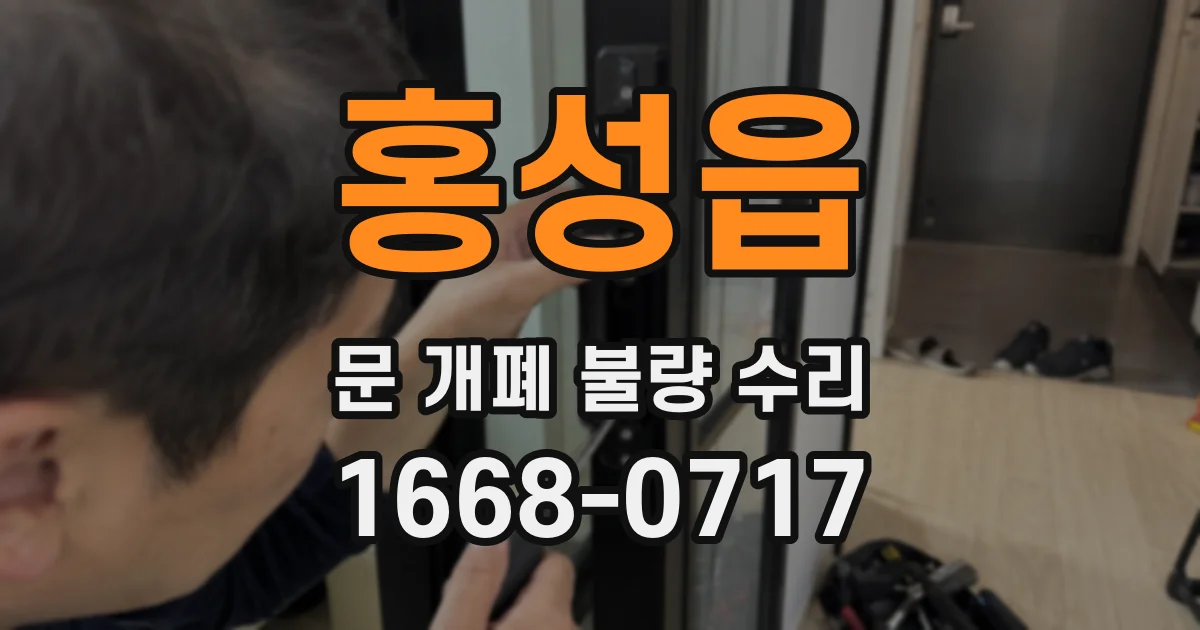 홍성읍 문 개폐 불량 수리