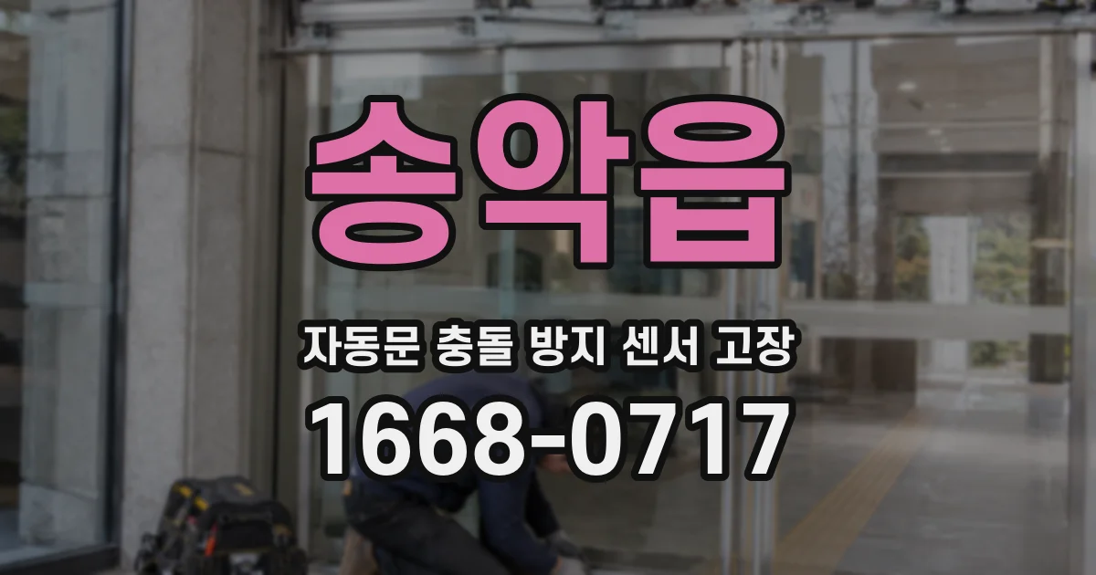 송악읍 자동문 충돌 방지 센서 고장