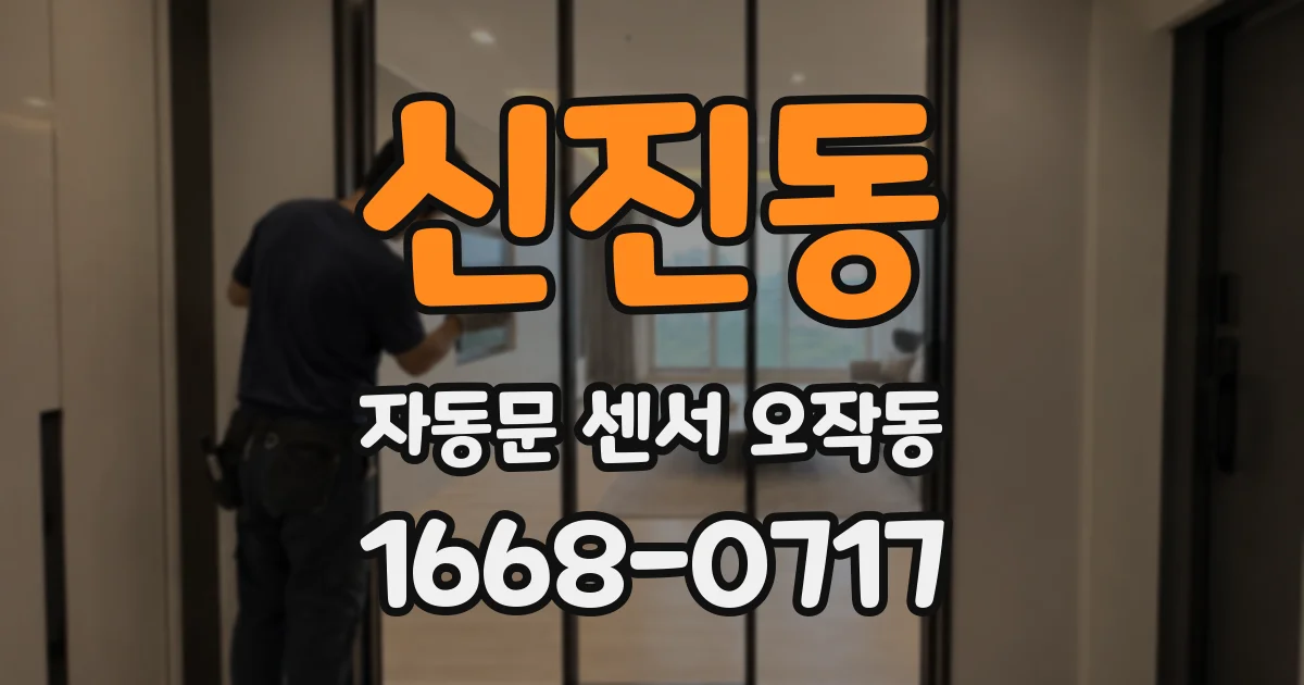 신진동 자동문 센서 오작동