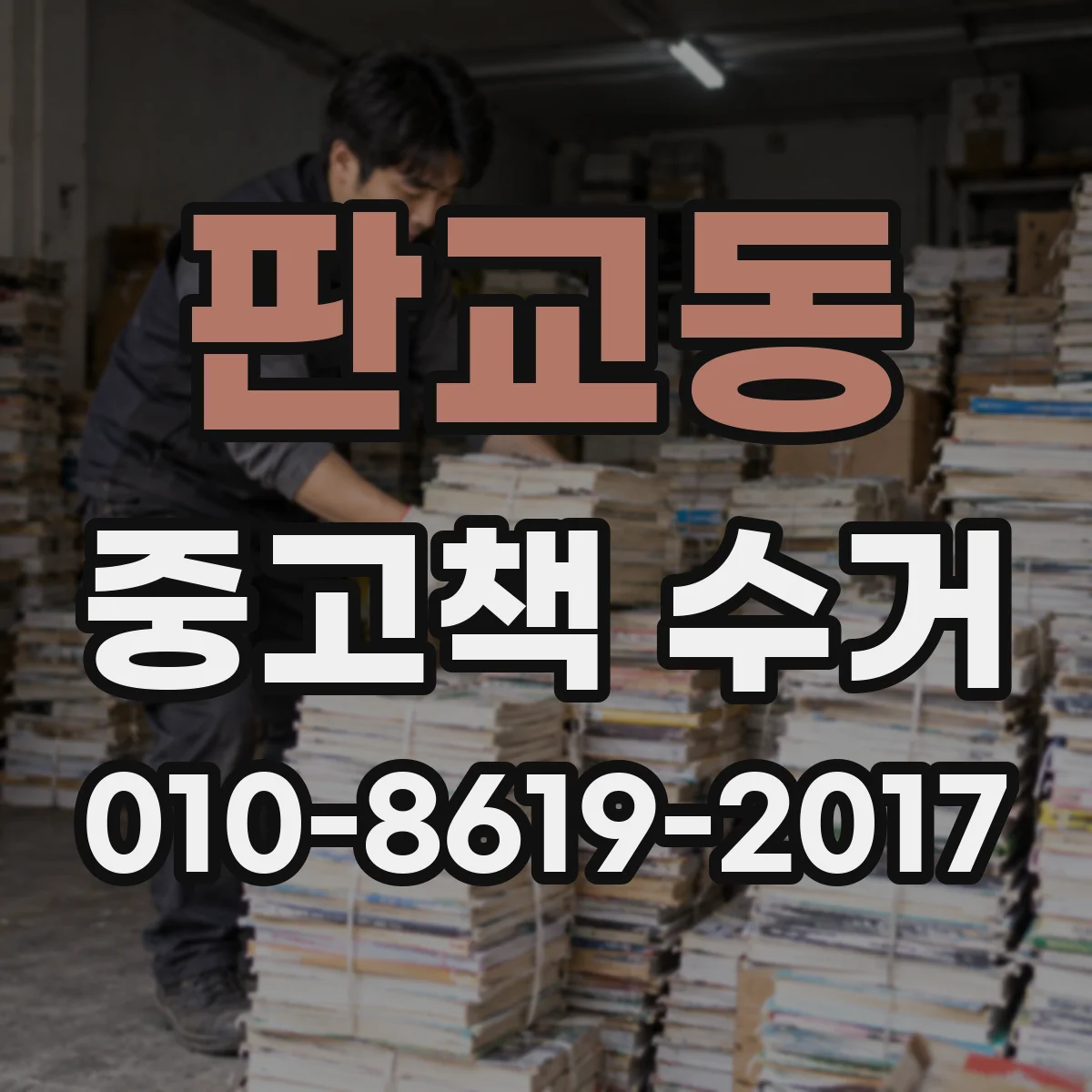 판교동 중고책 수거