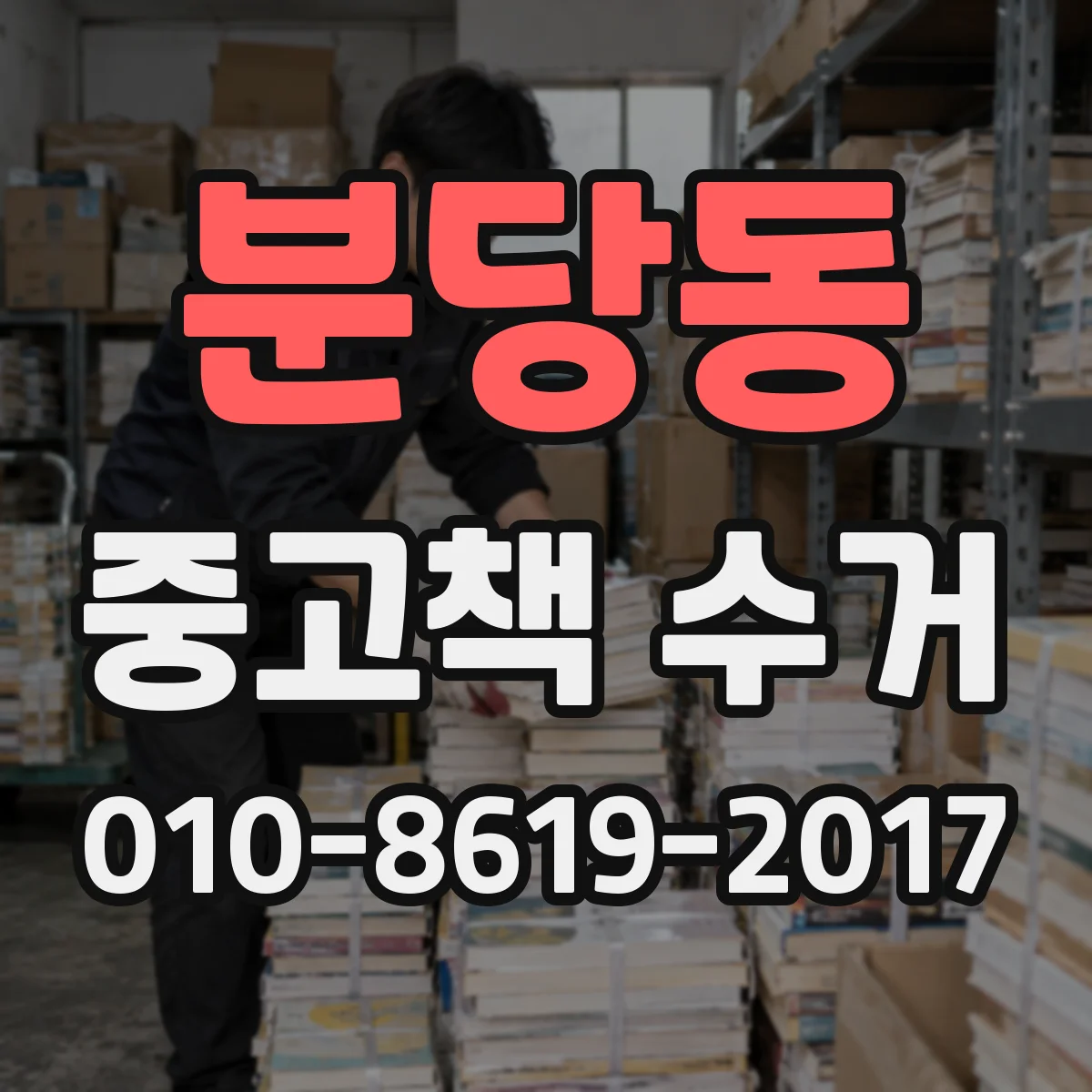 분당동 중고책 수거
