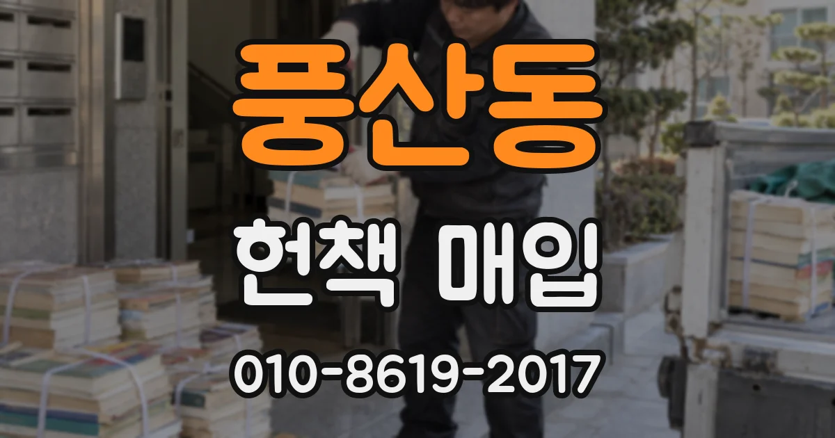 풍산동 헌책 매입