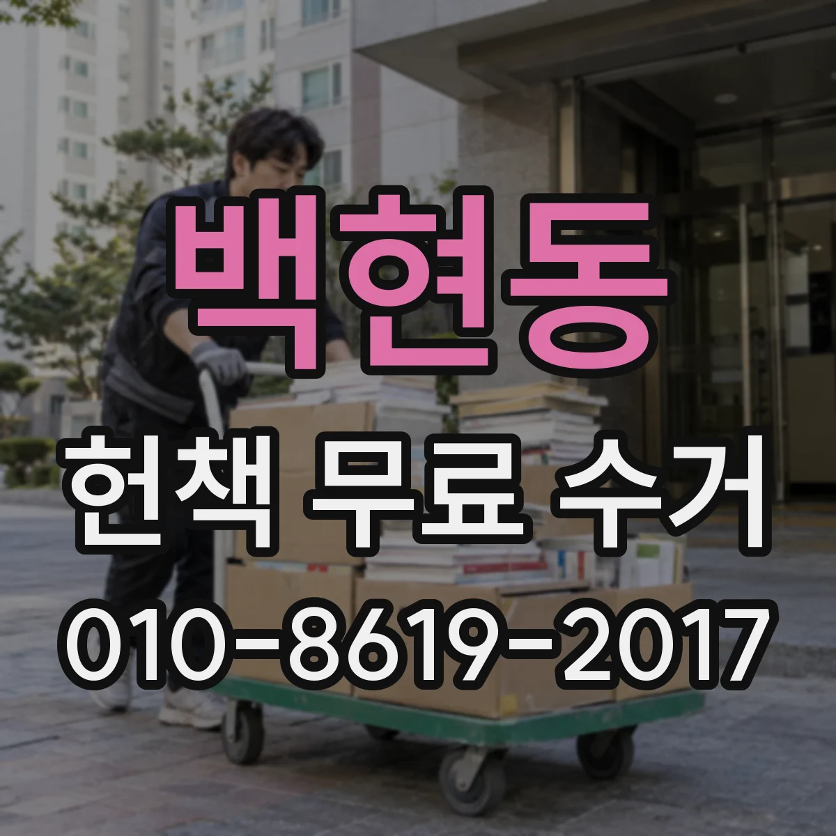 백현동 헌책 무료 수거