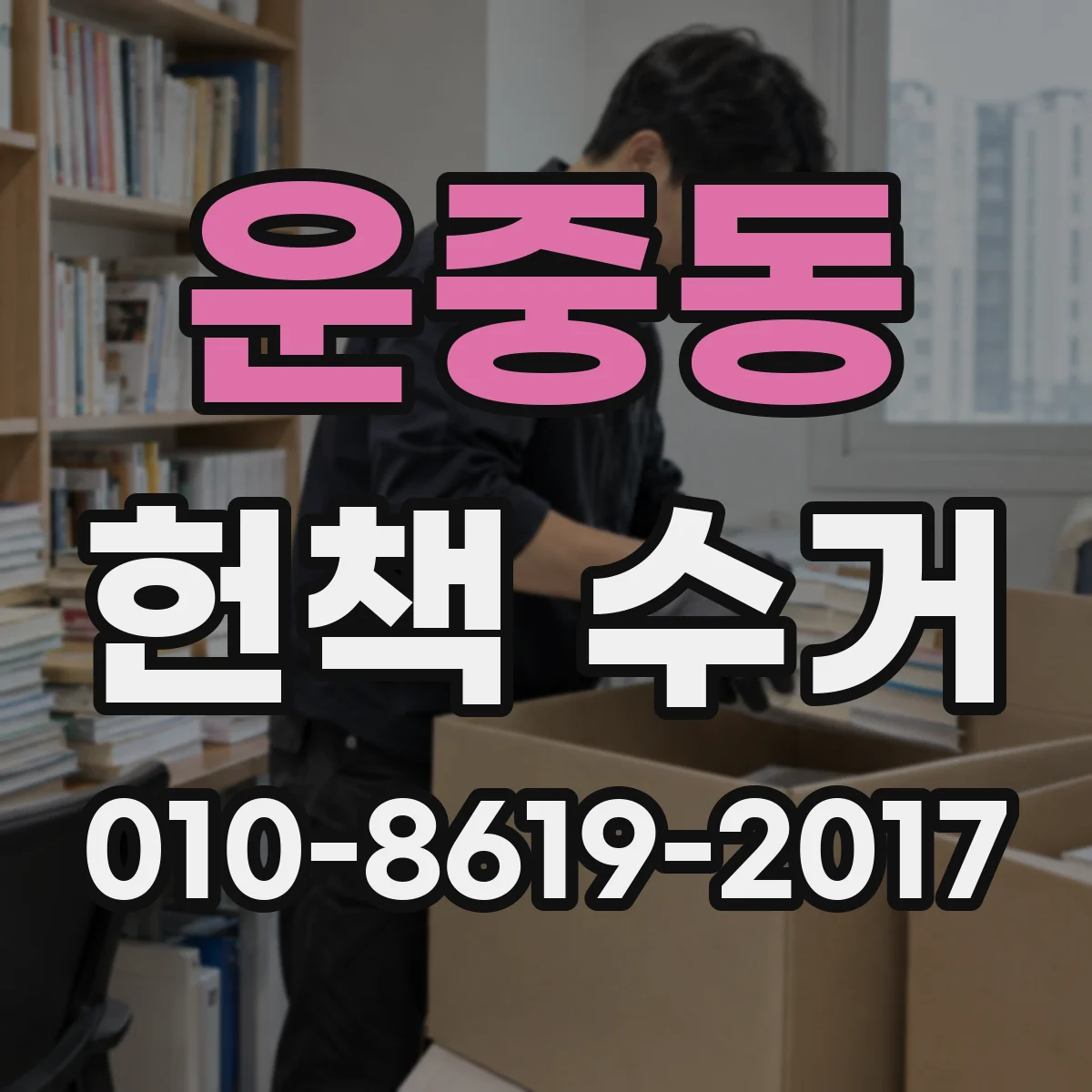 운중동 헌책 수거