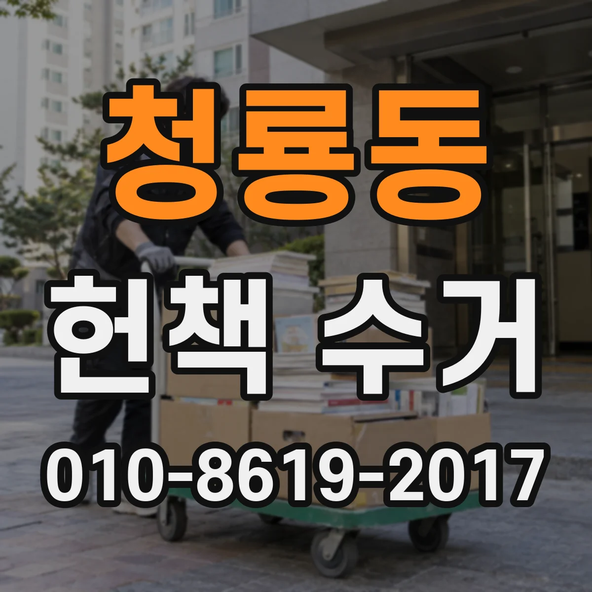 청룡동 헌책 수거