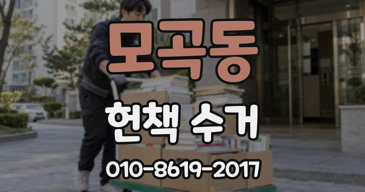 모곡동 헌책 수거