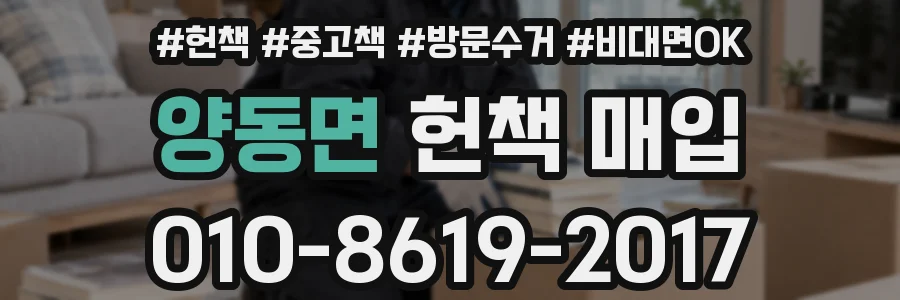 양동면 헌책 매입
