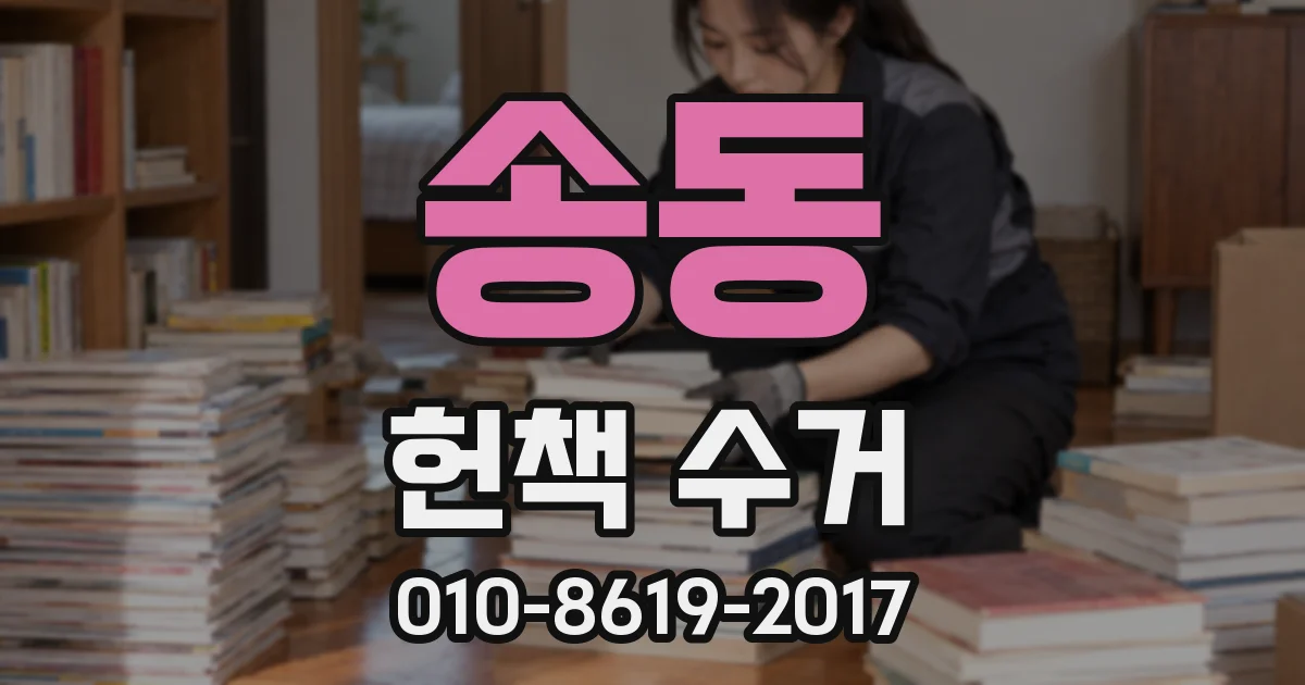 송동 헌책 수거