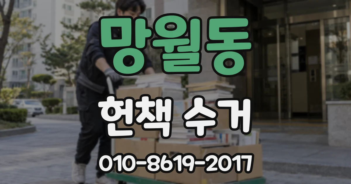 망월동 헌책 수거