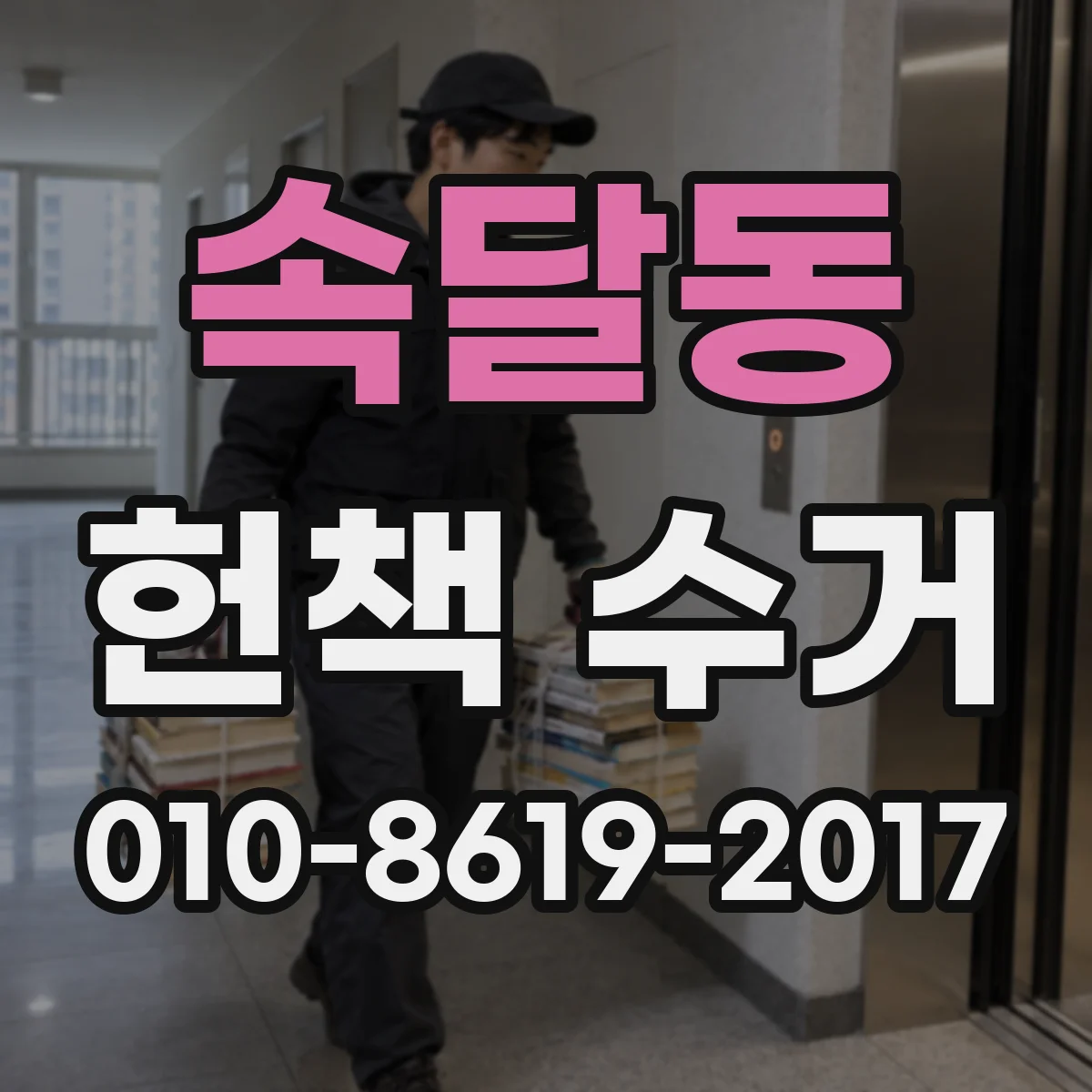 속달동 헌책 수거