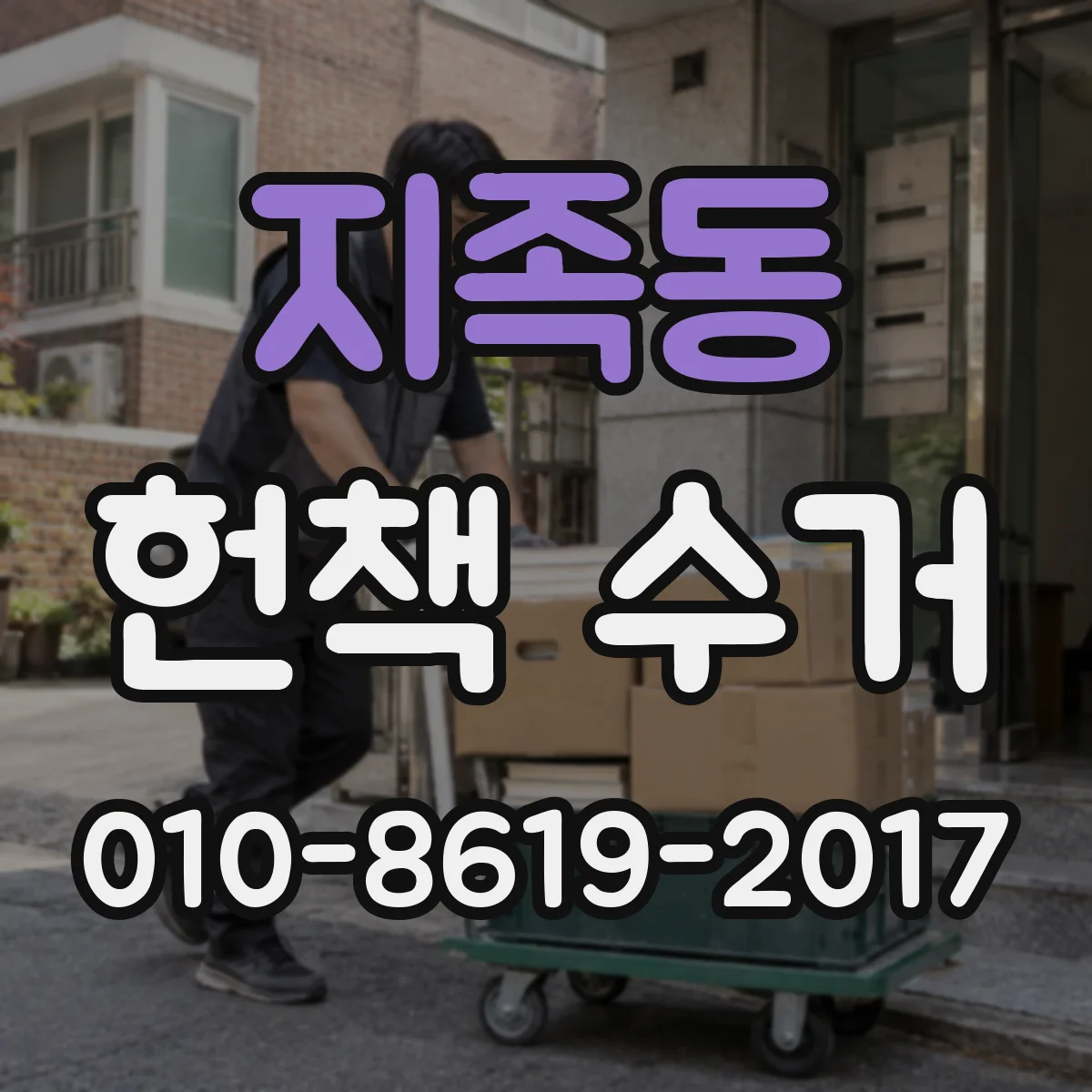 지족동 헌책 수거