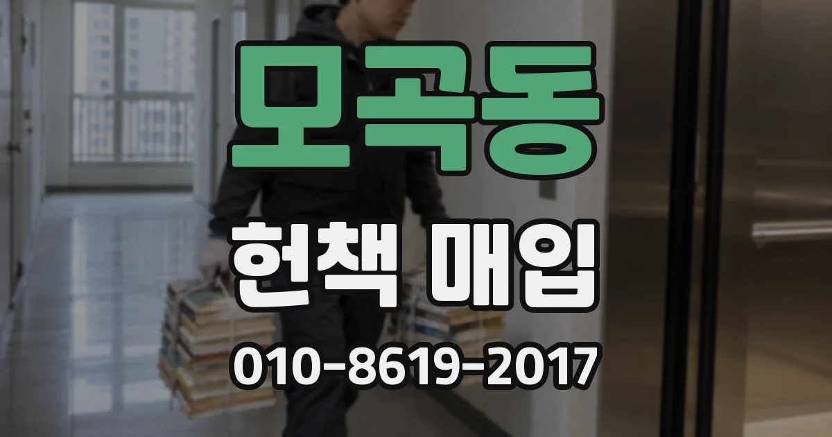 모곡동 헌책 매입