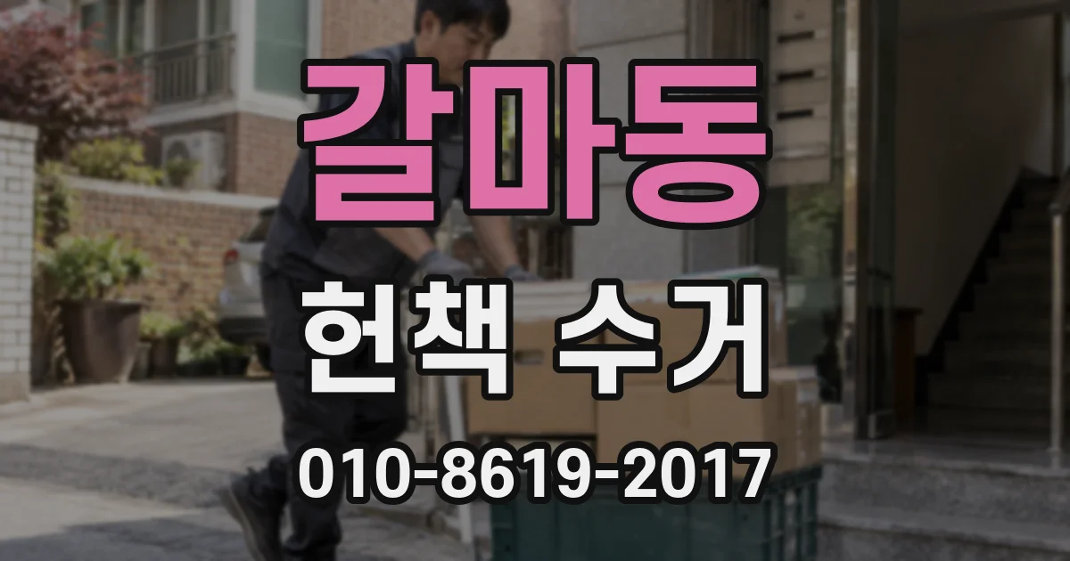 갈마동 헌책 수거