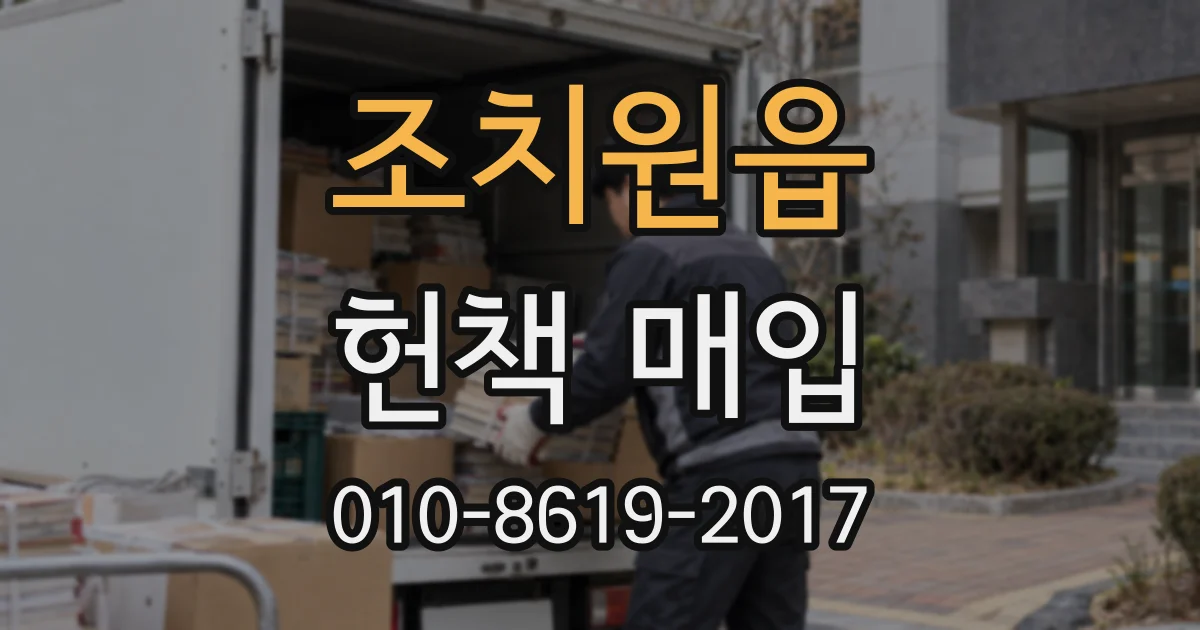 조치원읍 헌책 매입