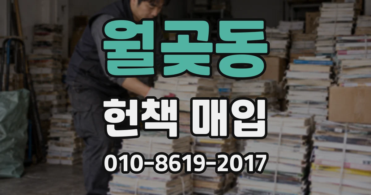 월곶동 헌책 매입