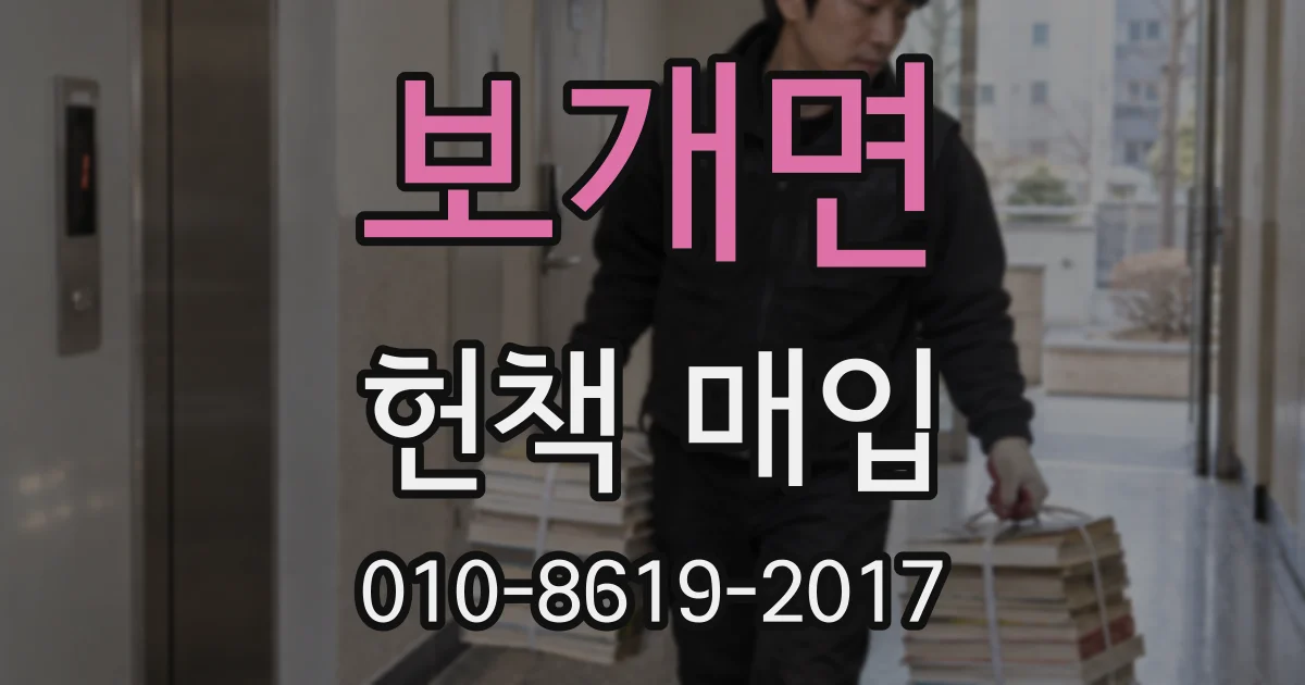 보개면 헌책 매입